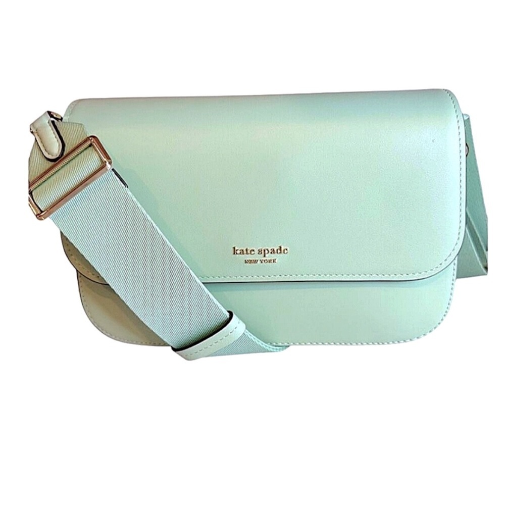 Kate Spade Buddie Leather‎ Bag Medium Shoulder Bag Pistachio Green